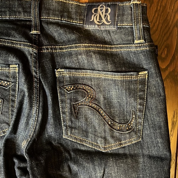 Rock and Republic dark blue jeans Size 8 - Picture 7 of 7